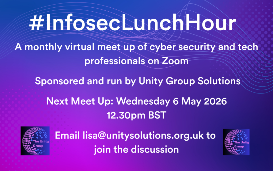 #InfosecLunchHour – 6 May at 12.30pm BST