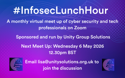 #InfosecLunchHour – 6 May at 12.30pm BST