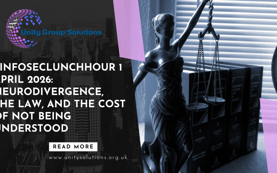 #InfosecLunchHour 1 April 2026: Neurodivergence, the Law, and the Cost of Not Being Understood