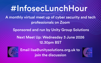 #InfosecLunchHour – 3 June at 12.30pm BST